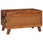 vidaXL Boîte de Rangement 70 x 35 x 40 cm bois de récupération massif