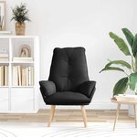 vidaXL fauteuil Noir 69 x 74 x 93 cm Tissu Sherpa