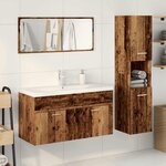 vidaXL Ensemble de meubles salle de bain 4 Pièces bois d'ingénierie