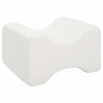 vidaXL Knee Pillow Blanc Polyester 26 x 21 5 x 15 cm