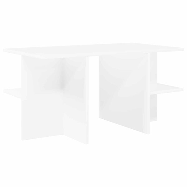 vidaXL Table basse Blanc 87 x 50 x 45 cm Bois d’ingénierie