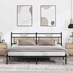 vidaXL Cadre de lit sans matelas chêne sonoma 193x201 cm