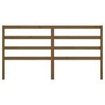 vidaXL Tête de lit Marron miel 206x4x100 cm Bois massif de pin