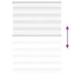 vidaXL Store zèbre blanc 100x100 cm largeur du tissu 95 9cm polyester