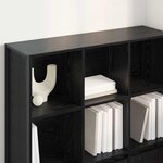 vidaXL Bibliothèque 2 Pièces Chêne noir 99 5 x 30 x 108 cm