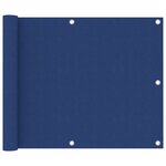 vidaXL Écran de balcon Bleu 75x500 cm Tissu Oxford