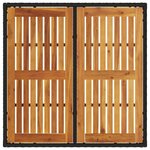 Ensemble de salle à manger vidaXL 3 pièces Noir Bois Durable
