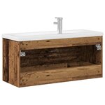 vidaXL Meuble sous-vasque avec lavabo avec tiroir 2 Pièces Bois ancien