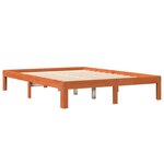 vidaXL Cadre de lit sans matelas cire marron 140x190cm bois pin massif