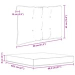 vidaXL Coussin de canapé d'extérieur 3 Pièces Crème Polyester