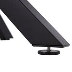 Ensemble repas table ronde 110 cm aspect pierre et 2 chaises grises  pieds metal noir