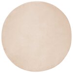 vidaXL Tapis en Fourrure Synthétique de Lapin Olite Taupe Ø 100 cm