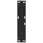 vidaXL Pieds de table basse en V 2 pièces Noir 30 x (30-31 3) cm Acier