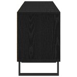 Meuble TV vidaXL Noir Chêne 150x30x44 5 cm Bois d'ingénierie