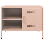 vidaXL Meuble TV rose 68x39x50 5 cm acier