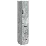 vidaXL Ensemble de Meubles 2 Pièces Sonoma gris 33 x 34 5 x 87 cm