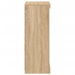 vidaXL Buffet avec lumières LED chêne sonoma 41x37x100 cm