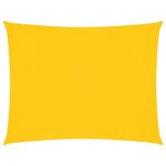 vidaXL Voile de parasol tissu oxford rectangulaire 5x6 m jaune