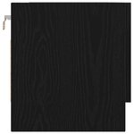 Armoire vidaXL en chêne noir 100x32 5x35 cm en bois d'ingénierie