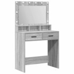 vidaXL Coiffeuse Gris Sonoma 79 x 41 x 135 cm Bois d'ingénierie