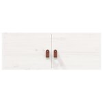 vidaXL Armoire murale Blanc 80x30x30 cm Bois de pin massif