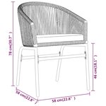 vidaXL Ensemble de salle à manger de jardin 9 Pièces Marron