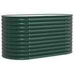 vidaXL Jardinière surélevée Vert 160 x 80 x 81 cm Acier