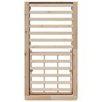 vidaXL Cadre de lit Marron 90 x 190 cm Bois de pin massif