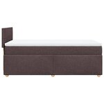 vidaXL Sommier à lattes de lit avec matelas Marron foncé 80x200 cm