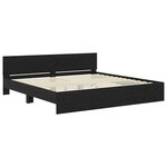 vidaXL Cadre de lit Chêne noir 180 x 200 cm Bois d'ingénierie
