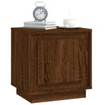 vidaXL Table de chevet chêne marron 44x35x45 cm bois d'ingénierie