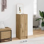 vidaXL Armoire à chaussures vieux bois 32x35x92 cm bois d'ingénierie