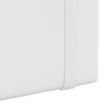 vidaXL Tête de lit suspendue Blanc Tissu