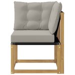 vidaXL Canapé d'angle extérieur Blanc