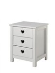 AMORI Lit simple + Sommier + Armoire 2 portes + Chevet + Bureau