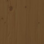 vidaXL Porte-bûches Marron miel 33 5x30x110 cm Bois massif de pin