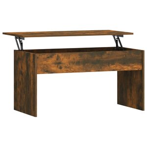 vidaXL Table basse Chêne fumé 102x50 5x52 5 cm Bois d'ingénierie