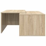 vidaXL Ensemble de tables basses 2 Pièces Chêne Sonoma Bois d'ingénierie