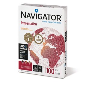 Papier A4 blanc 100g Présentation - Ramette de 500 feuilles (boîte 5 x 500 feuilles)