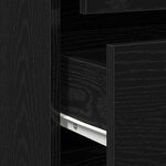 vidaXL Commode Chêne noir 40 x 41 x 76 cm Bois d'ingénierie