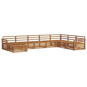vidaXL Ensemble de canapés d'extérieur 8 pc Naturel