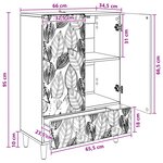 vidaXL Buffet Chêne artisanal 66 x 34 5 x 95 cm Bois d'ingénierie
