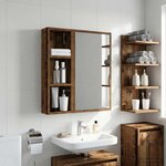vidaXL Armoire murale de salle de bain Bois ancien 20 x 10 x 60 5 cm