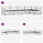 vidaXL Ensemble de canapés d'extérieur 5 pc Naturel
