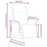 vidaXL Fauteuil inclinable de massage repose-pieds gris similicuir
