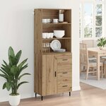 vidaXL Haut Armoire avec tiroir Chêne artisanal 69 5 x 34 x 180 cm