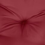 vidaXL Coussins de palette 7 Pièces rouge bordeaux tissu