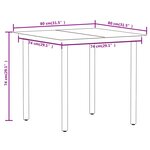 vidaXL Ensemble à manger de jardin 5 Pièces Chêne