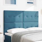 vidaXL Tête de lit Bleu foncé 160 cm Velours