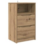 vidaXL Table de chevet avec tiroir Chêne artisanal 40 x 30 x 467 cm